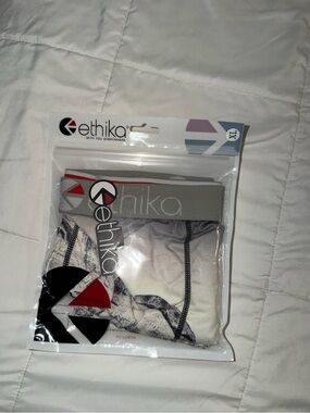 Ethika Men's Gray Boxer Briefs